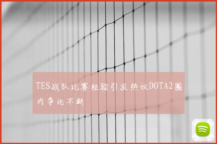 TES战队比赛经验引发热议DOTA2圈内争论不断